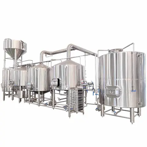 Stainless Steel Brewery Equipment 2000L Beer Brewing System Turnkey Microbrewery Setup with Glycol Chiller & CIP System