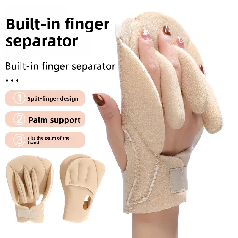 

Дышащий дизайн, разделитель для пальцев, надежная фиксация, регулируемая защита ладони, комфортная многофункциональная подушечка-фиксатор для рук