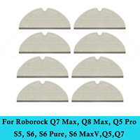 Mop Cloth For Roborock Q7 Max, Q8 Max, Q5 Pro, S5 Max, E4, E5, S5, S6, S6 Pure, S6 MaxV, Q5, Q5 Pro+, Q7, Q8 Max+ Vacuum Robot