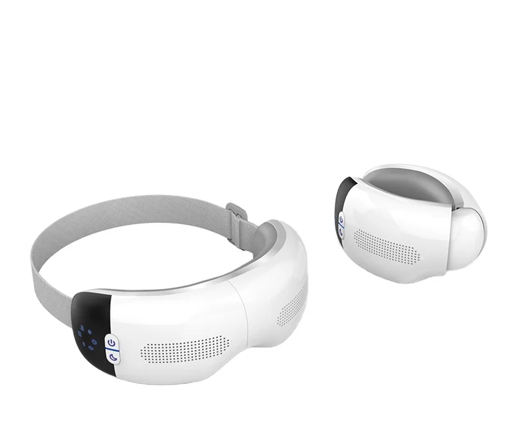 

High Quality Smart Eye Massager Sleep Music 4d Smart Electric Airbag Vibration Eye Massager With Heat and Cold Compression