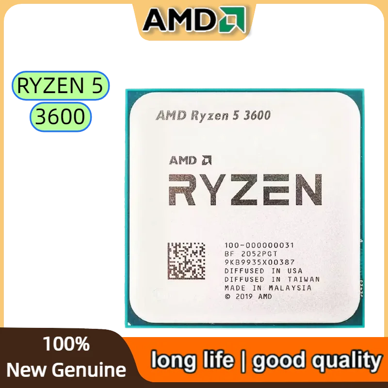 

AMD Ryzen 5 R5 3600 6-Core 12-Thread 3.6GHz CPU Processor LGA AM4