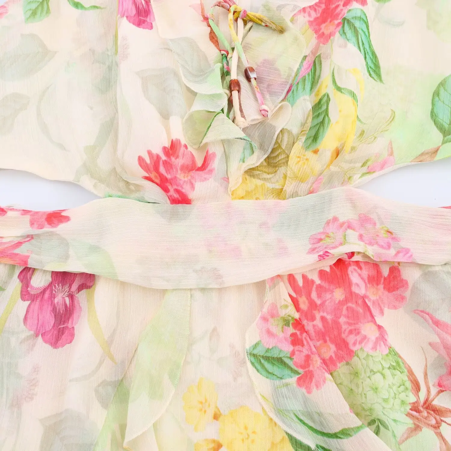 Women's Clothing 2025 Summer New Dress Casual Personality Fashion Versatile Slim Fit High-end Open Design Flower Print Dress