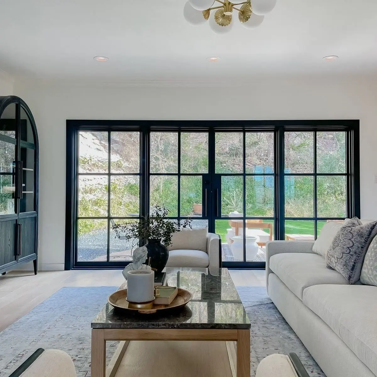 Customized French Doors Modern Styles Home Exterior Double Opening Swing French Style Casement Glass Door with Multi Locking