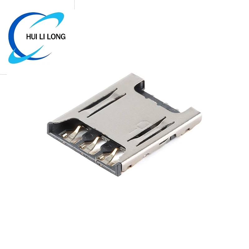 10pcs/5pcs Micro Nano SIM Card Push-Push Type 6P 1.4H Mobile Phone Communication SIM Card Holder Socket Adapter  PCB Connector