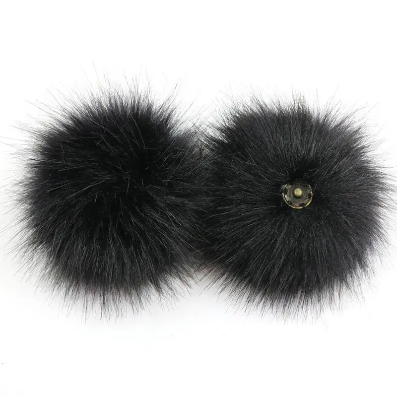 2024 New Artificial Ball Solid Color with Removable Brooch Pins Buckle Tool