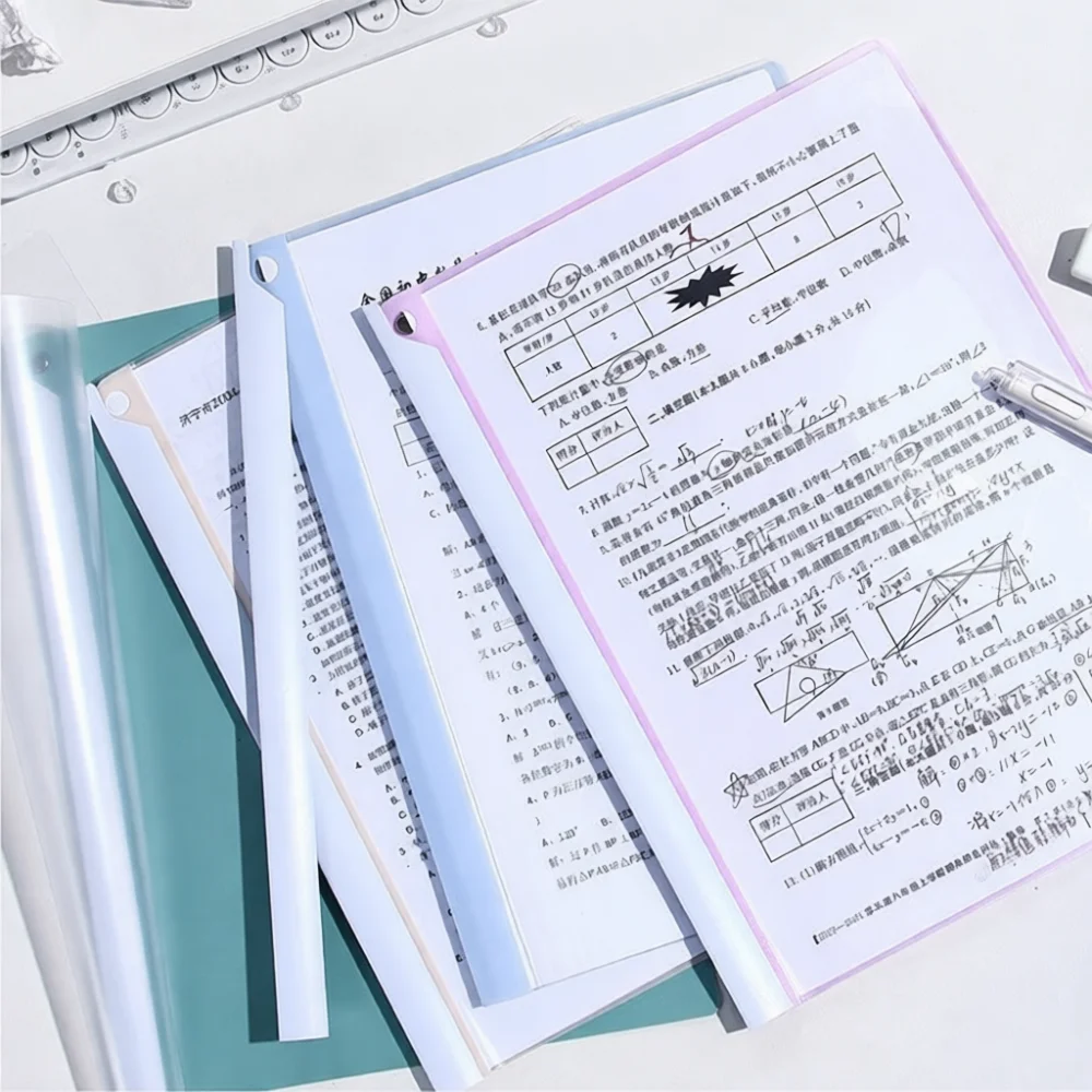 Creative Rotating Lever Clip Folder Plastic A4 Paper Files Organizer Office School Stationery Presentation Project Report