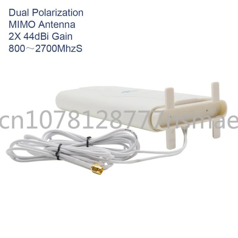 800-2700mhz Indoor Panel Antenna 2*44dbi 3g 4g 2* SMA/2* CRC9/2* TS9 Male Connector Booster Mimo Antenna+3/5M Cable