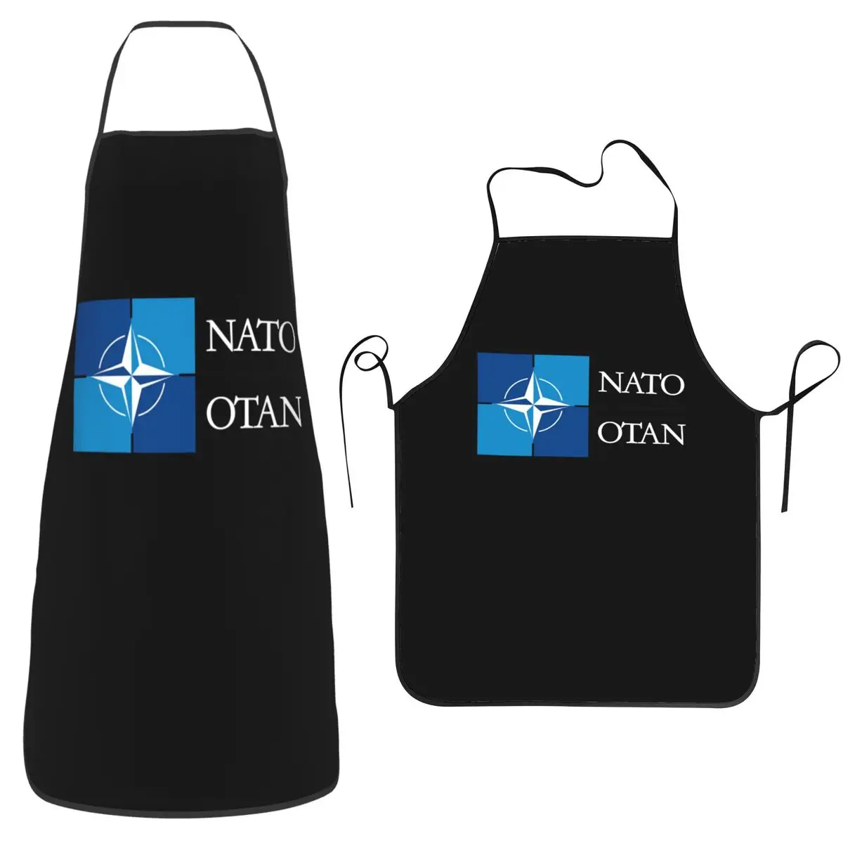 

NATO NATO Apron Chef Cooking Baking Tablier Waterproof Bib Kitchen Cleaning Pinafore for Women Men Gardening