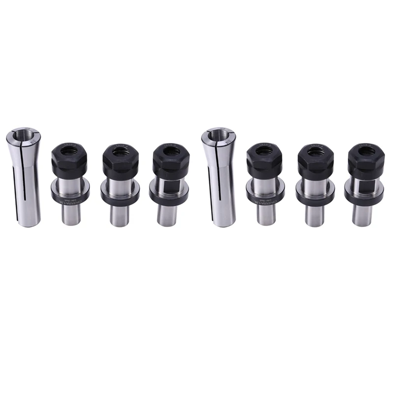 

6 Pieces Of 3/4 ER20 1.38 Chuck Chuck + 2 Pc R8 Chuck 3/4, With Flat TTS System Kit, Tool Holder