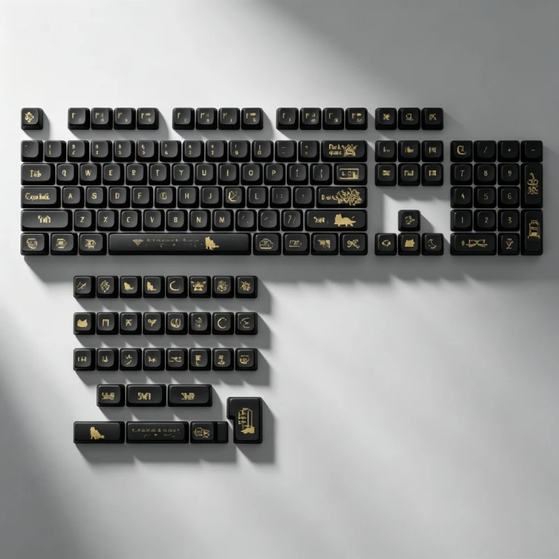 Key cap MOA heat sublimation 131 key magnetic shaft DIY small full set PBT customization