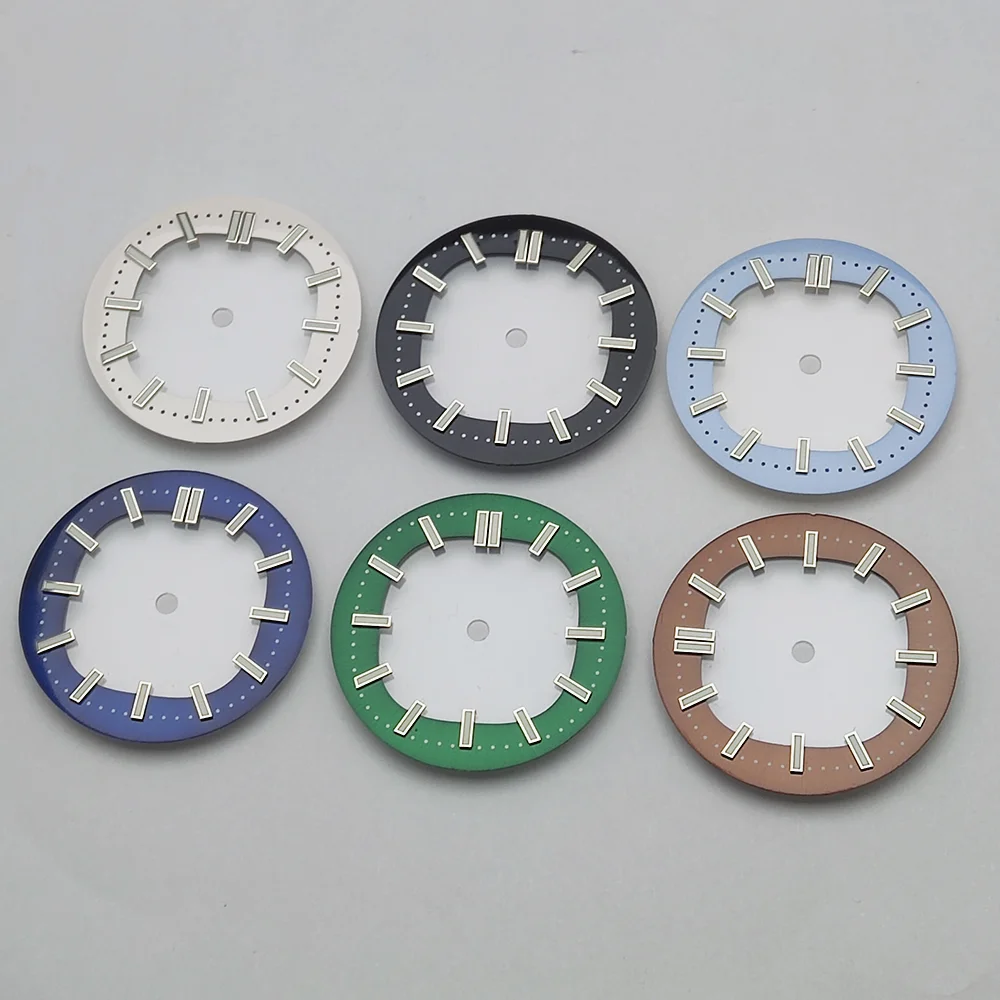 NH35 New Transparent Hollow Starry Sky dial with Green Glow Bar Stud dial 30.5mm suitable for NH35 movement watch accessories