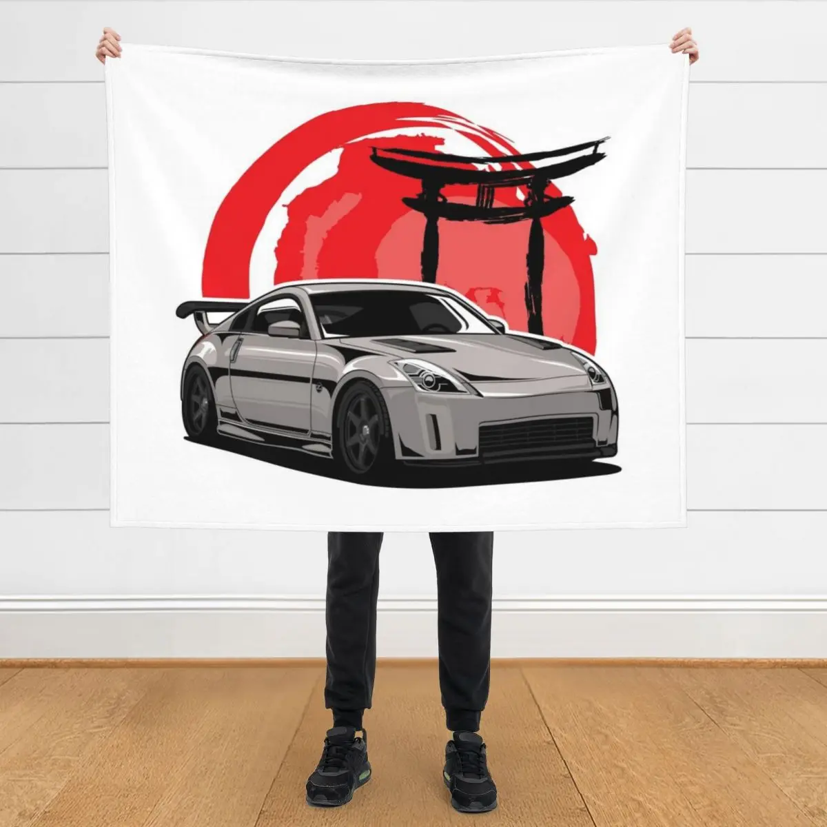 

350z Throw Blanket Kid'S Soft Plush Plaid Hair Blankets
