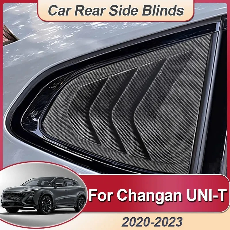 

Боковое окно автомобиля для Changan UNI-T UNIT 2020-2023, накладка, жалюзи, вентиляционное отверстие, задняя треугольная жалюзи, спойлер для окон, авто наклейки
