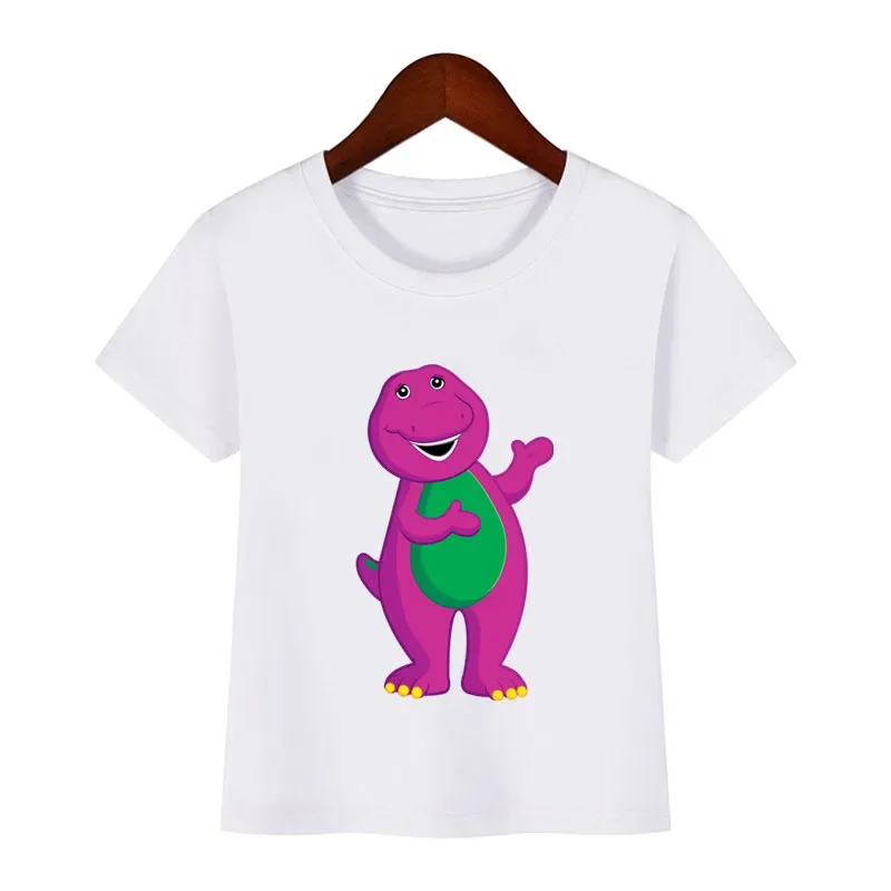 Barney The Dinosaur Cartoon Patches for Clothes Heat Transfer Thermal Stickers DIY T shirt Iron on for Kids Jackets Appliqued