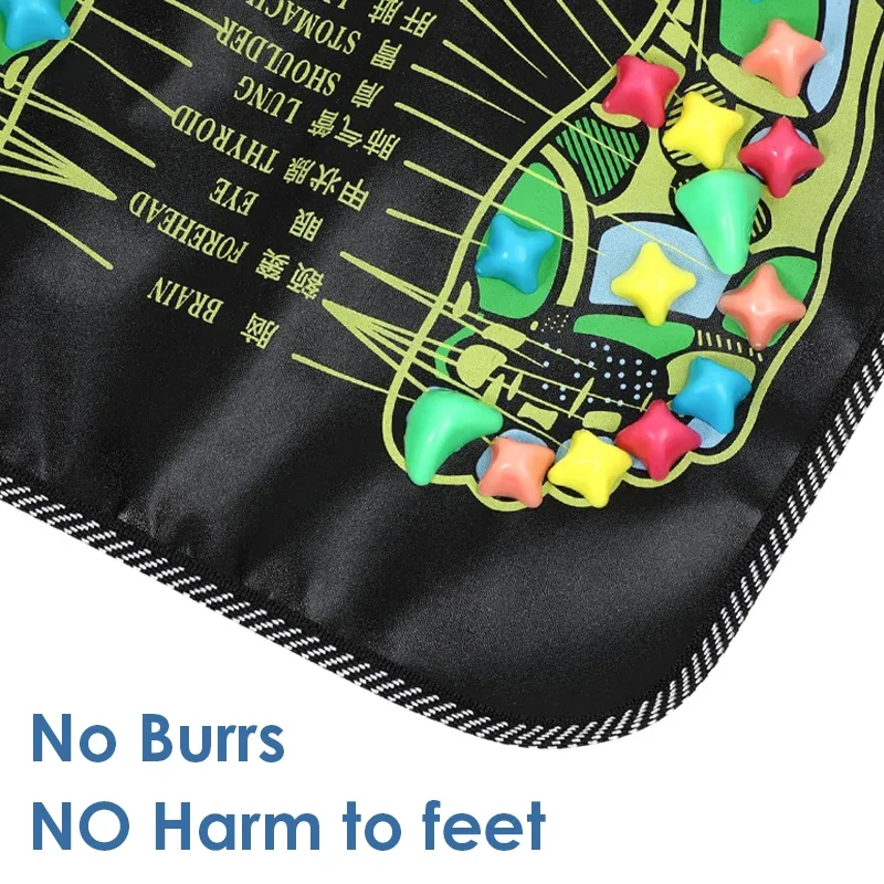 وسادة تدليك القدم مع لوحة ضغط الإصبع تقليد أوزة لينة حجر الطريق قدم نقاط الوخز تدليك تخفيف الألم تهدئة