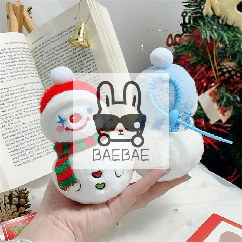 

Cute Winter Scarf Snowman Plush Doll Stuffed Toy Keychain Pendant Bag Hanging Backpack Charms Christmas Decoration Birthday Gift