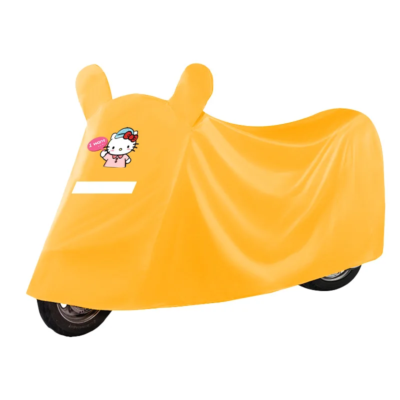 

Комплект дождевиков для электромобиля Sanrio, солнцезащитный козырек и пылезащитная ткань, чехол для электромобиля, утолщенный автомобильный чехол из ткани Оксфорд, новый стиль