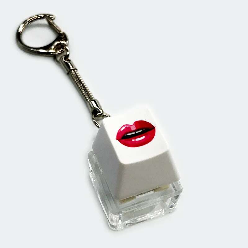 Keyboard Key Toy Party Stress Relief DIY Fidget Button Keycap Fidget Keychain Keyboard Keychain Toys Finger Keyboard