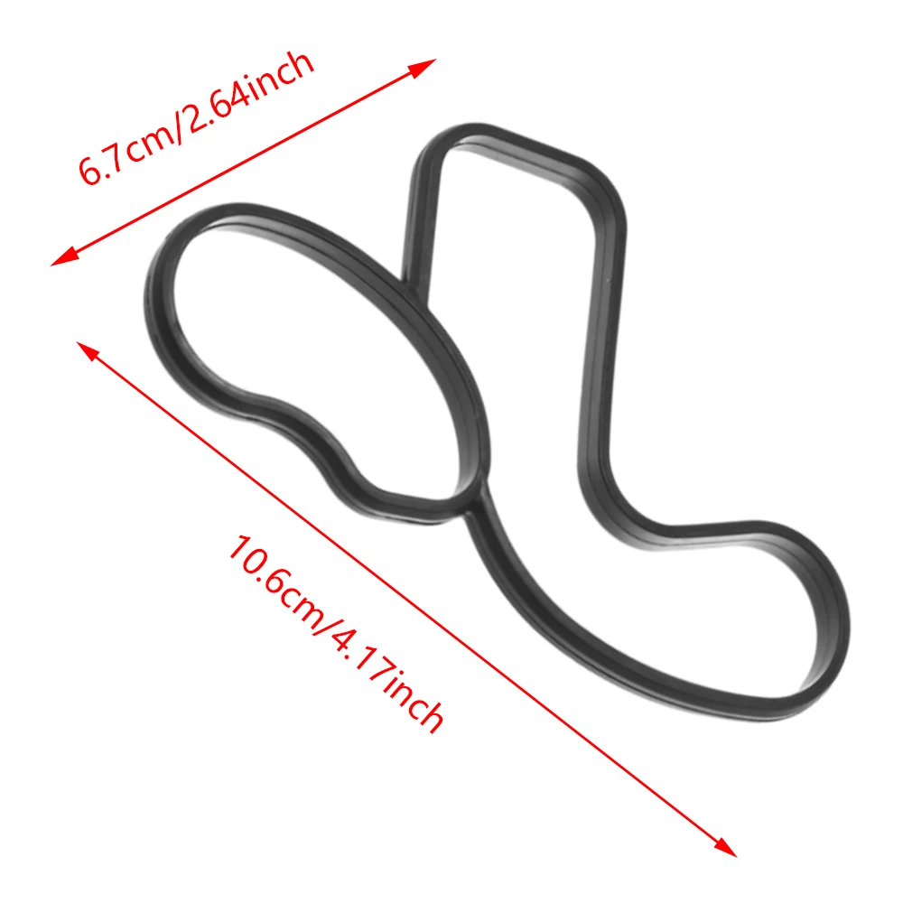 1Set Oil Cooler Gasket For BMW 11428591460 11428591462 11428596283 11428586673 Black Rubber Durable Material Car Accessories - Image 6