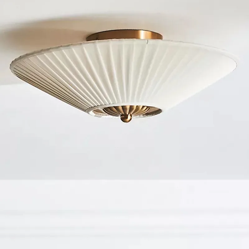 

Bedroom ceiling lamp, simple atmosphere, French creative personality retro, American entrance living room