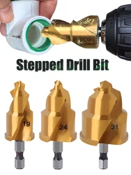 PPR lifting, stepped drill bit, Hexagon shank water pipe connection tool 20/25/32mm,full open process hand tool Wireless drills