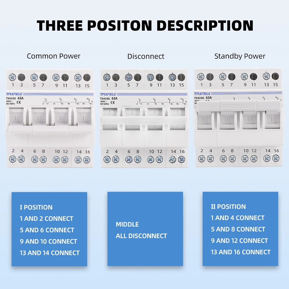 40A 63A MTS المزدوج السلطة دليل نقل عزل التبديل التعشيق قاطع الدائرة 1P 2P 3P 4P 230 فولت 400 فولت التبديل التبديل
