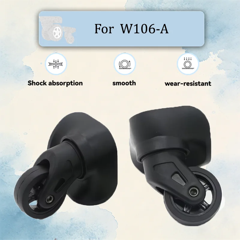 

For W106（A ）Luggage Silent Swivel Wheels 360-Degree Wear-Resistant Anti-Slip Silent Casters Universal Replacement Parts