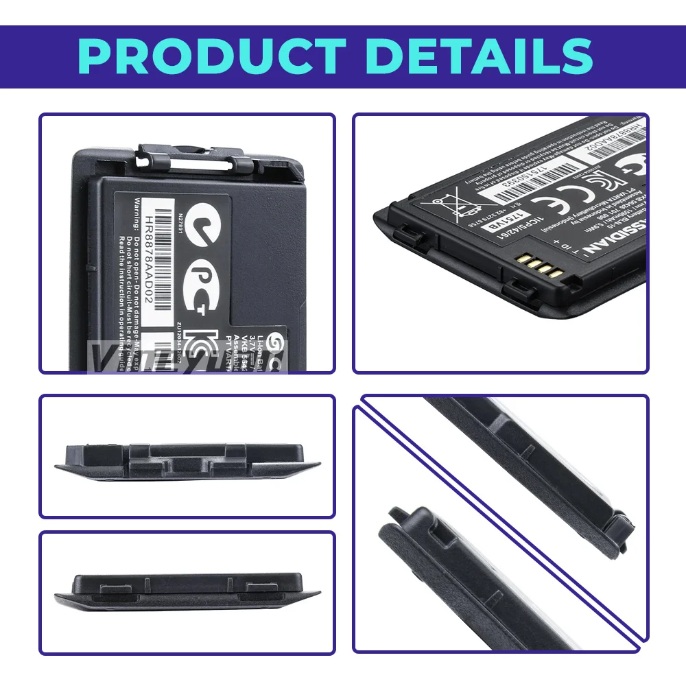 100 قطعة BLN-10 3.7 فولت 1590 مللي أمبير 5.9Wh بطارية ليثيوم أيون ل EADS ايرباص كاسيديان TH1N راديو تترا يناسب البطارية الجزء رقم. BLN-11
