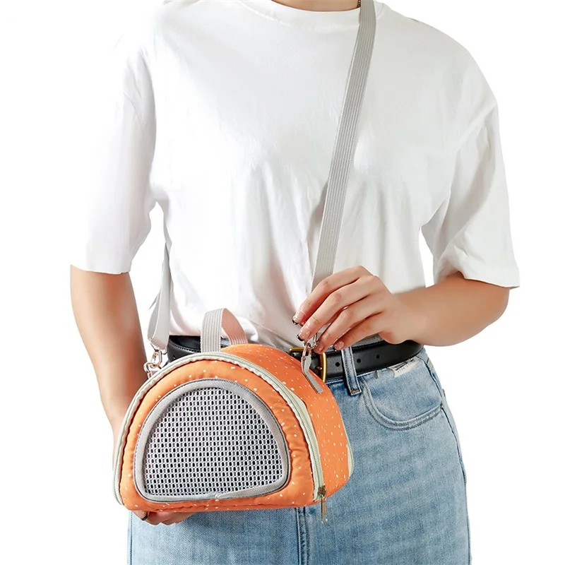 الهامستر الناقل الفئران حقيبة لطيف نقطة طباعة الحيوانات الصغيرة السكر شراعية حقيبة سفر جربيل القنفذ المحمولة السفر الناقل