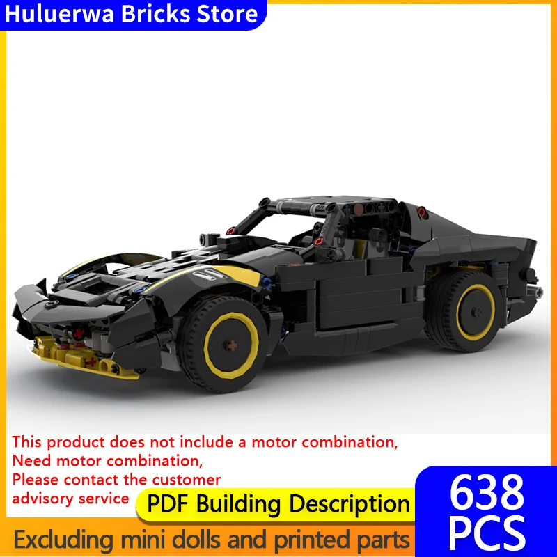 

Speed Racing Car Model MOC Building Bricks Corvette C3 Hypercar Modular Technology Gifts Holiday Assemble Children Toys Suit