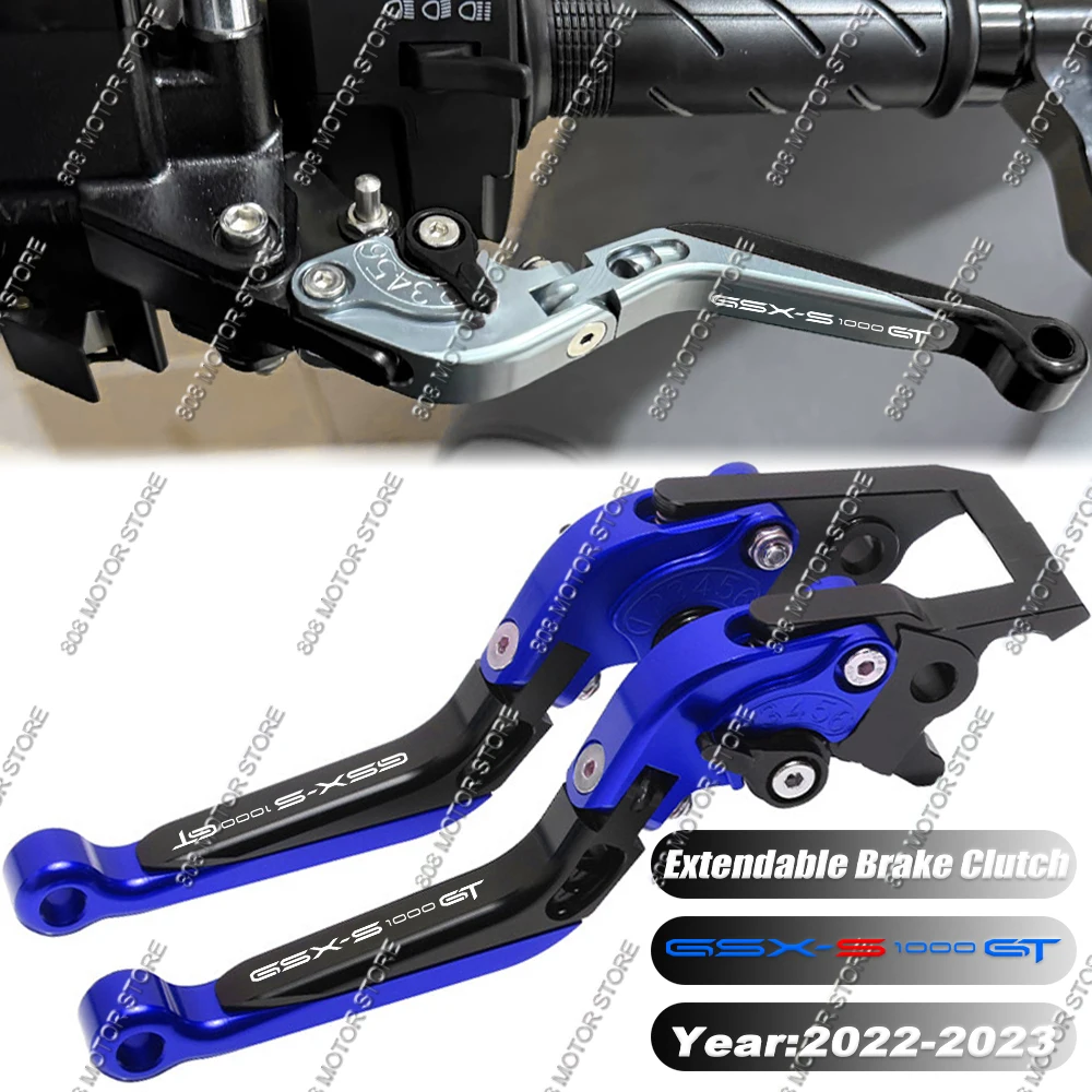 Motorcycle Accessories CNC Brake Clutch Levers Adjustable Extendable Handlebar Grips For GSX-S1000GT gsx s1000gt 2022-2023