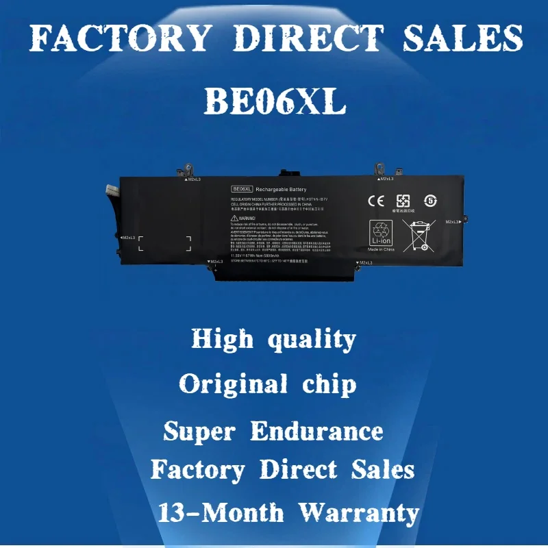 

Laptop Battery BE06XL 11.55V 67Wh For HP Elitebook 1040 G4 Series HSTNN-IB7V HSTNN-DB7Y HSN-Q02C