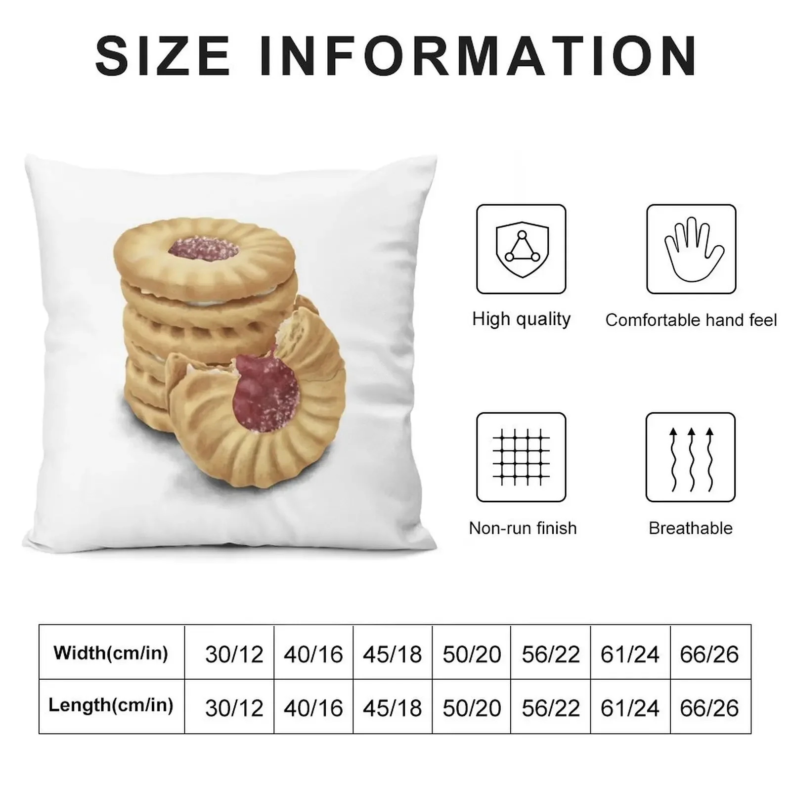 Jammie Dodger Stack Throw Pillow Sofa Pillow Cover Sofa Cushion Christmas Pillows pillow