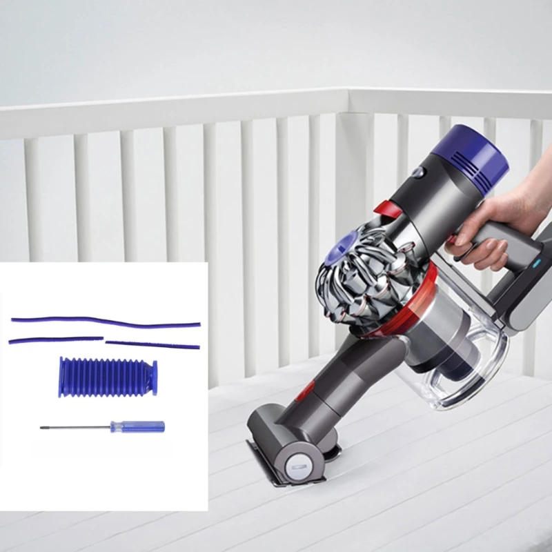 ง่ายต่อการเปลี่ยน Soft Plush Strips เครื่องดูดฝุ่นแถบแปรงสีฟ้าท่อ Dropshipping