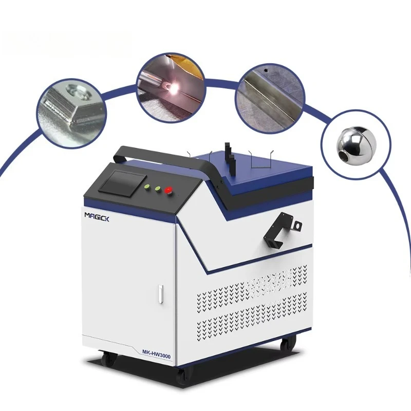 Máquina de solda a laser portátil 1500W 3000W Soldador a laser 4 em 1 Máquina de solda a laser