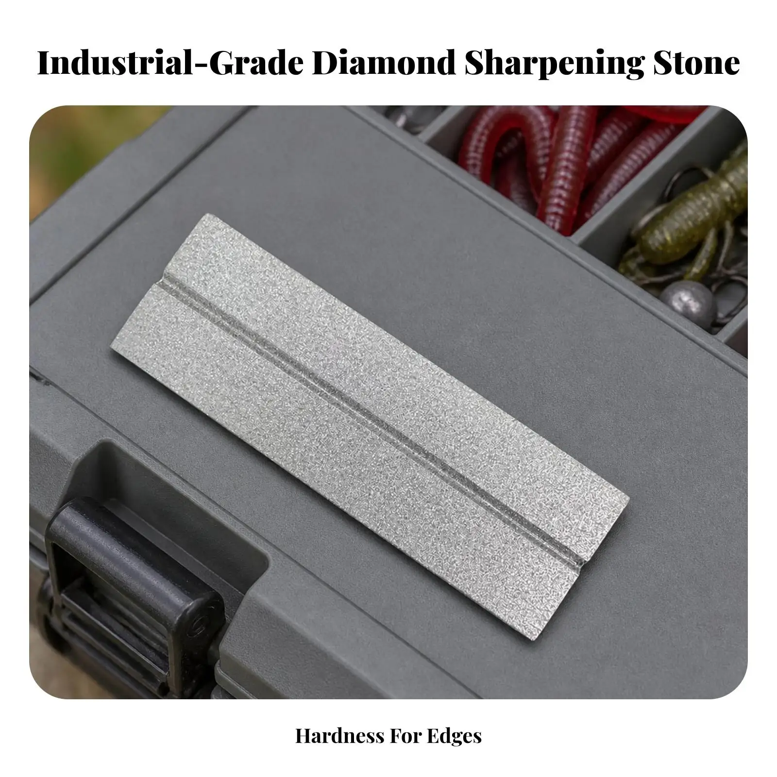 Fishing Hook Sharpener Diamond Stone for Knives Portable Sharpening Tool for Hunting and Fishing Trips