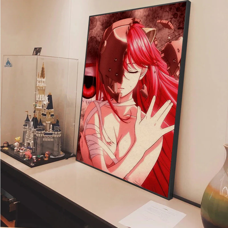 Elfen Lied Anime Anime Posters Decoracion Painting Wall Art Kraft Paper Stickers Wall Painting