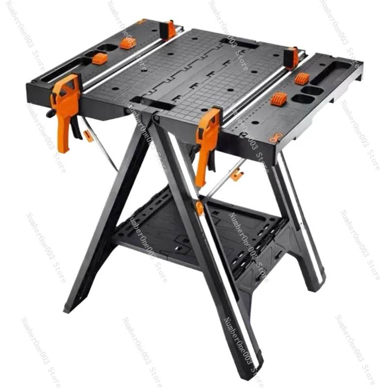 Multifunctional Folding Woodworking Workbench, Portable Tool Table, Strong Clamping Force Tools, DIY, 135kg Load, New