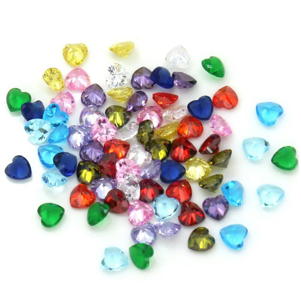 

50pcs Birthday Stones Craft Accessories Jewel Gems Diamond Decorative Crystal Rhinestone Charms For Diy Scrapbooking Painting