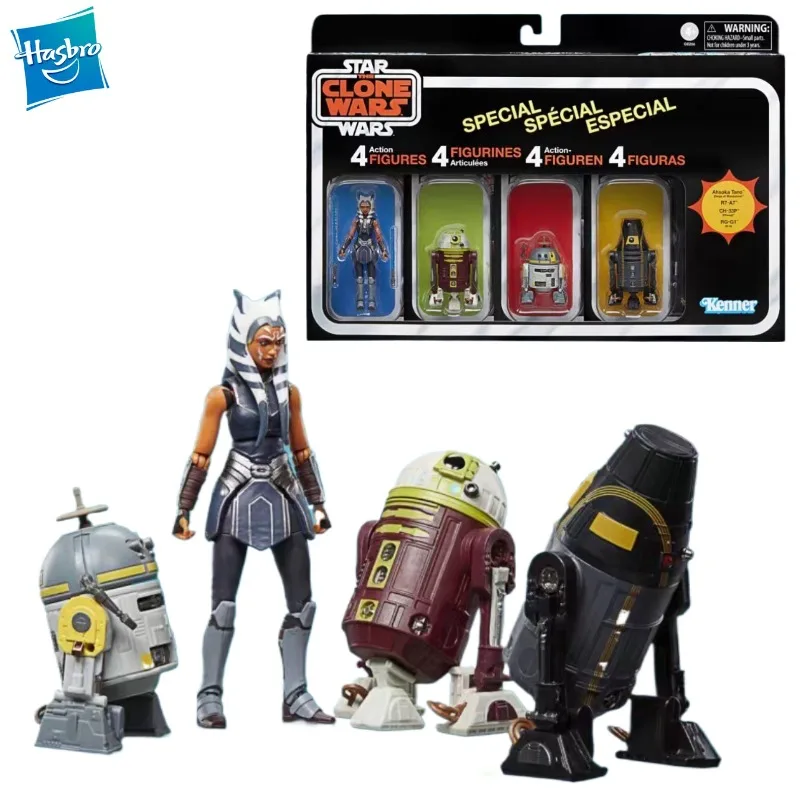 

Новый оригинальный Hasbro Tar Wars Clone Wars Escape From Order 66, набор 4 фигурки героев Ahsoka Tano R7-A7 Ch-33p Rg-G1, фигурка