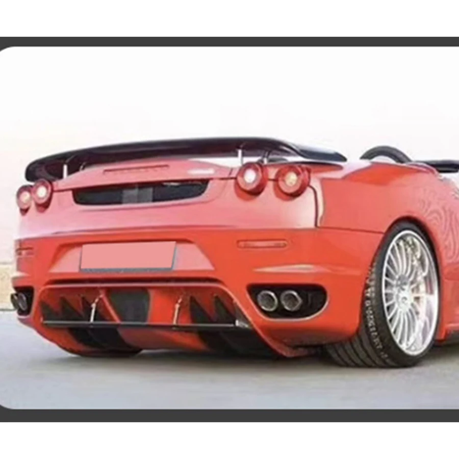 For Ferrari 430 Carbon Fiber Diffuser Car Rear Bumper Diffuser Rear Splitters Spoiler Back lip Upgrade automotive parts