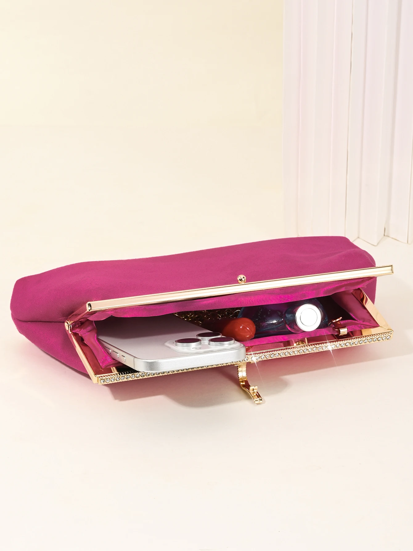 Retro-Samt-Abendtasche, funkelnde Strass-Clutch-Tasche, Fischhaken-Damentasche, Kleidertasche, passende Cheongsam-Tasche – Detail 29