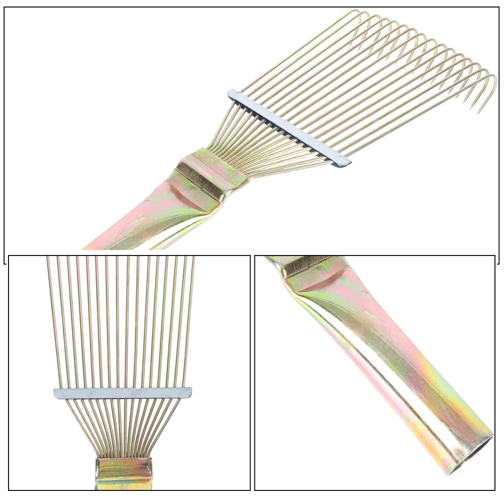 

Horse Grooming Brush Metal Horsehair Rake Smooth Teeth Safe for Livestock Cattle Sheep Cleaning and Hair Removing Tool