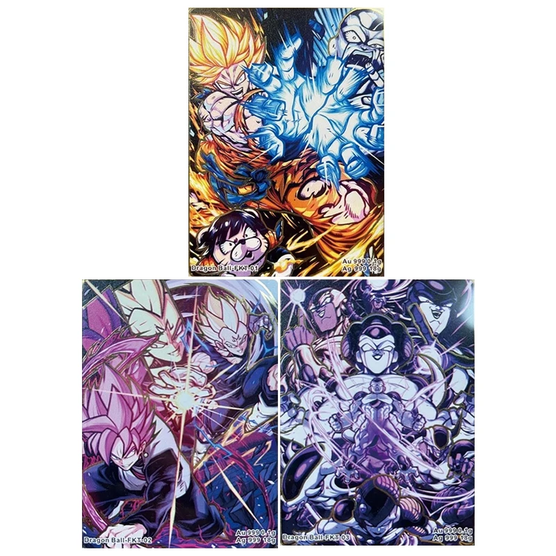 

Anime Dragon Ball Metal Cards Gotenks Trunks Vegeta Iv Frieza Collectible Cards Christmas Birthday Gifts Children's Toys