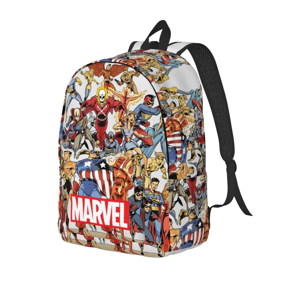 New Avenger Knapsack Office Work School Retro Washable Marvel Avenger Film Children Children's Bags Back To School Gift