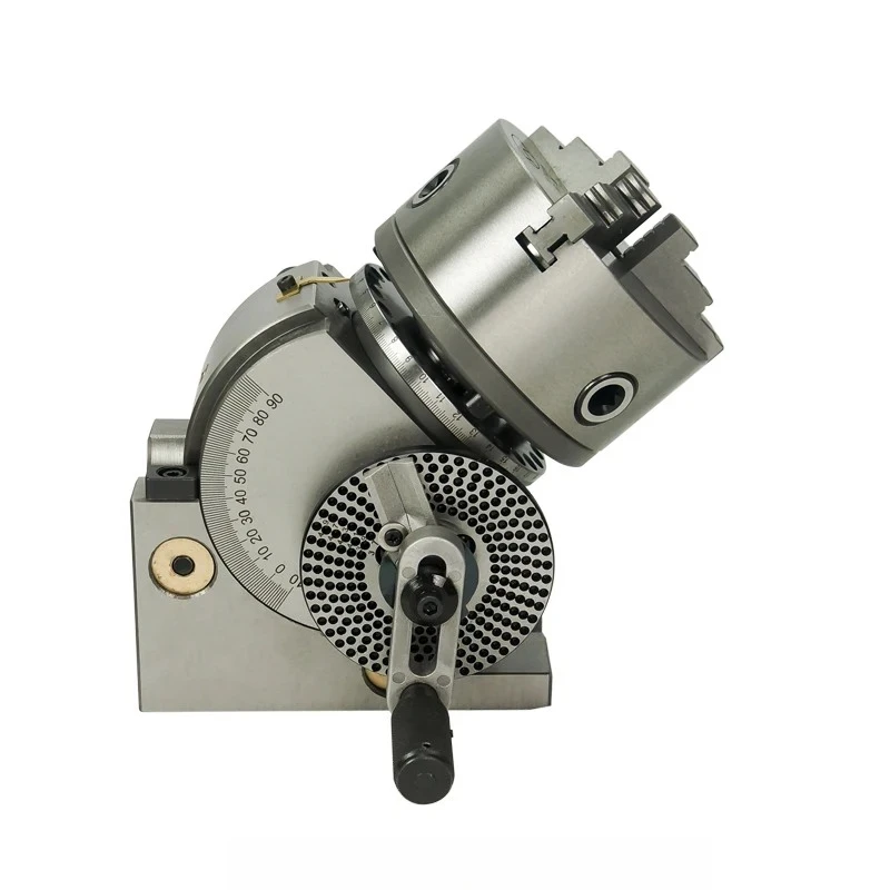 for Milling Machine Rotary Table With 100mm 125mm 3-jaw ChuckDividing Head BS-0 5 Inch 3 Jaw Chuck Precision Semi Universal