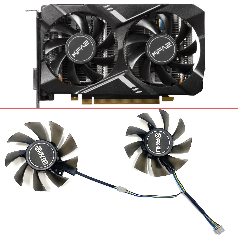 For KFA2 GeForce RTX 2060 Super ELITE (1-Click OC) Cooling Fans 75MM 4pin GA82S2H RTX2060 Super GPU FAN