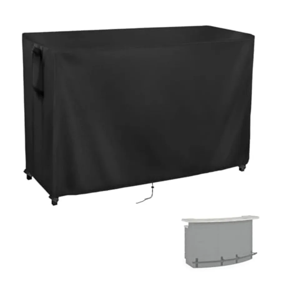 

Outdoor Table Cover for Outdoor Bar Table 78 Inch Waterproof Patio Bar Table Cover Outdoor Prep Table Covers - Black