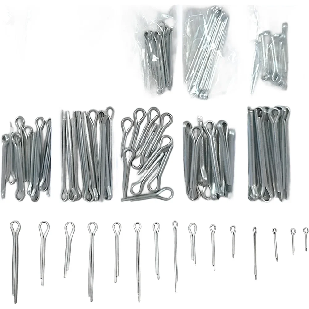 175PCS Cotter Pin Set 5 Sizes 35PCS Each Split Pin Hairpin Clip Fastener Fitting Assortment Kit Tools Part Replacement
