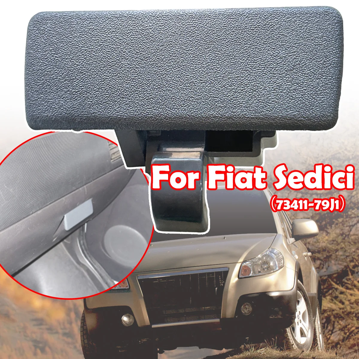 

Glove Box Lid Cover Lock Handle Clip For Fiat Sedici 07-13 Assembly Gray Replacement Part 7343063J02P4Z 7343063J02V6N 73411-79J1